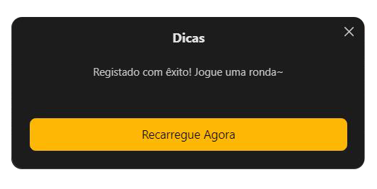 Bônus por cadastro